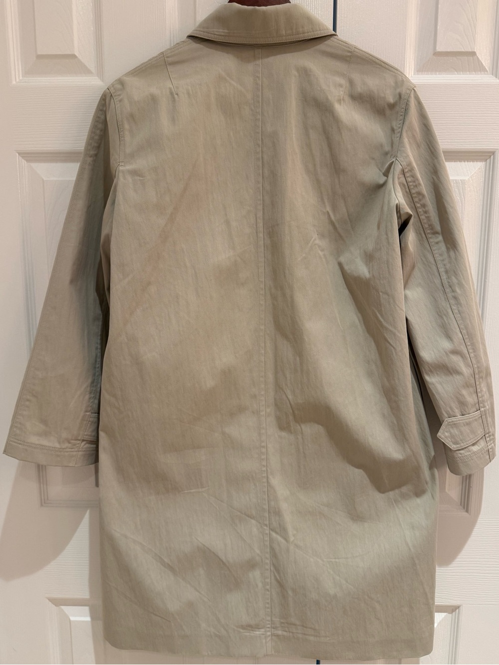 Massimo Dutti Light Beige Single-Breasted Trench Coat - Picture 4 of 8